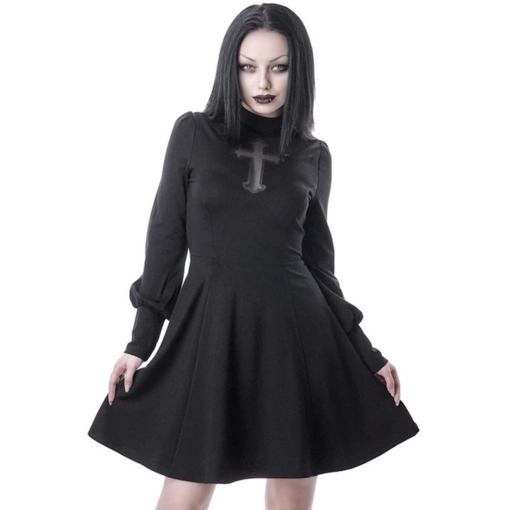 KILLSTAR 🖤 Crossed Out Dress 🖤 Like New